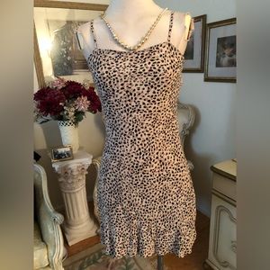 Abercrombie and Fitch adorable animal print spaghetti strap dress size S